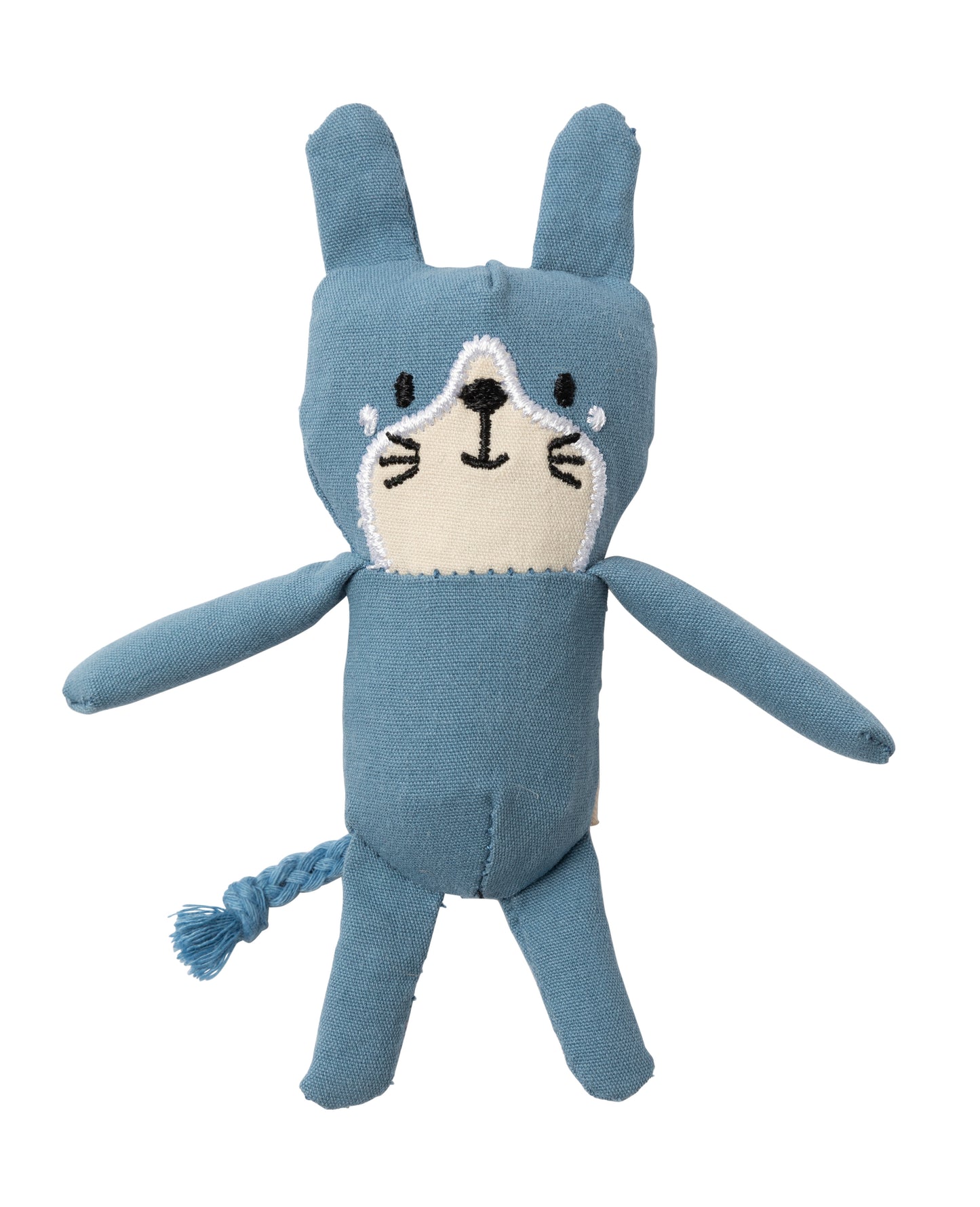 Rope Rabbit cat toy - french blue (solid)