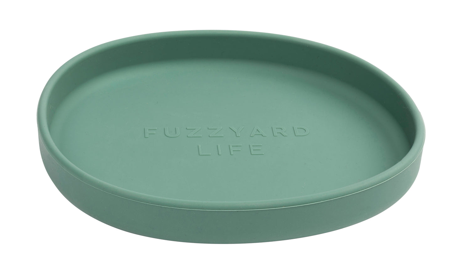green silicone cat dish
