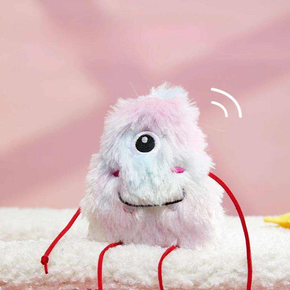 cute cat toy fuzzling