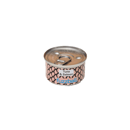 tuna and salmon cat food tin