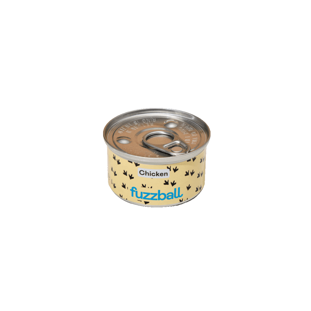 wet cat food chicken flavour tin